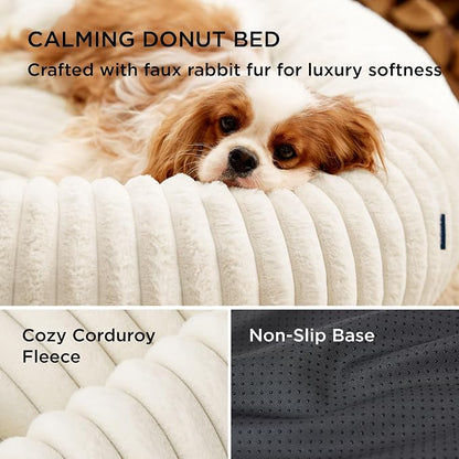 Bedsure ComfyFleece™ Donut Medium Dog Bed - Image 3