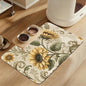 Vintage Sunflower Pet Feeding Mat by LUTASER