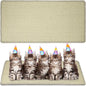 Riakrum Cat Scratch Pad, 2 Pack 32 x 16 Inches Sisal Mat, Natural Fabric Cat Pad by Riakrum