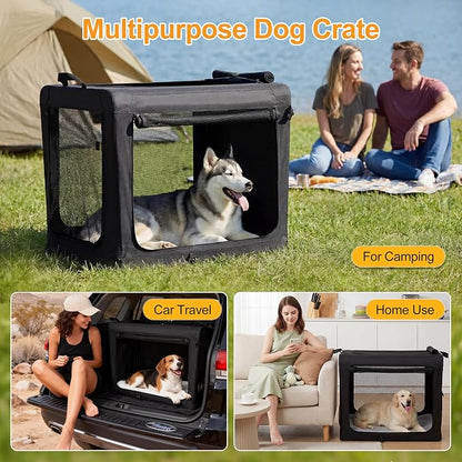 Dog Travel Crate 42 Inch, Portable Soft-Sided Travel Carriers - Image 7