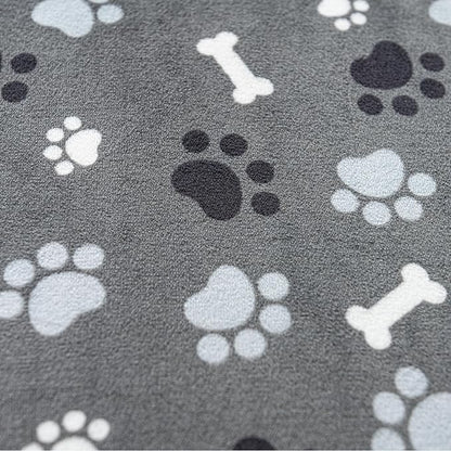 Dog Blanket Paw Bone Pattern 1 Pack 2 Super Soft Warm Flannel Sofa Cover Car - Image 3