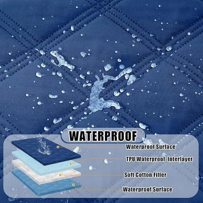 Smiry Waterproof Dog Bed Cover Blanket 30x53, Soft Reversible Pet Blanket - Image 2