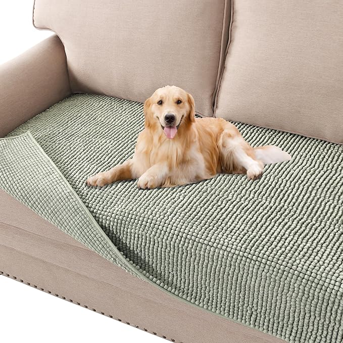 H.VERSAILTEX Plush Chenille Dog Bed Cover Thick Soft Loveseat Cover by HVERSAILTEX