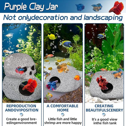 Ameliade Aquarium Decorations Cave Fish Tank Accessories Rock Decor - Image 5