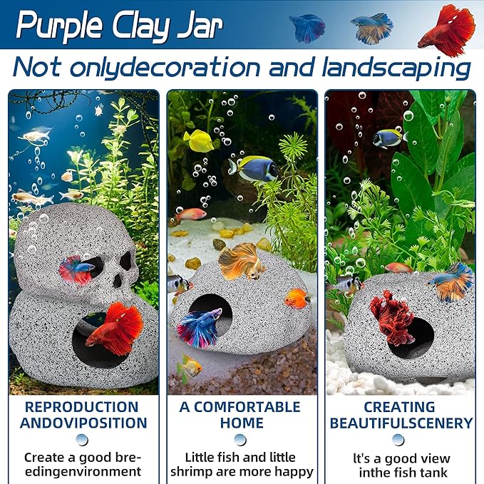 Aquarium Decorations Cave Fish Tank Accessories Rock Decor - Image 6