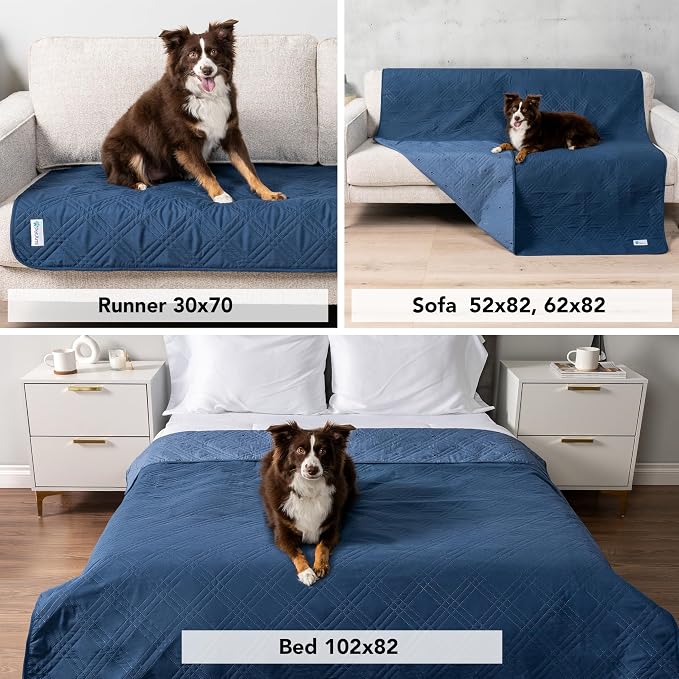 PetAmi Waterproof Couch Cover for Dogs, Reversible Furniture Cover Sofa - Image 4