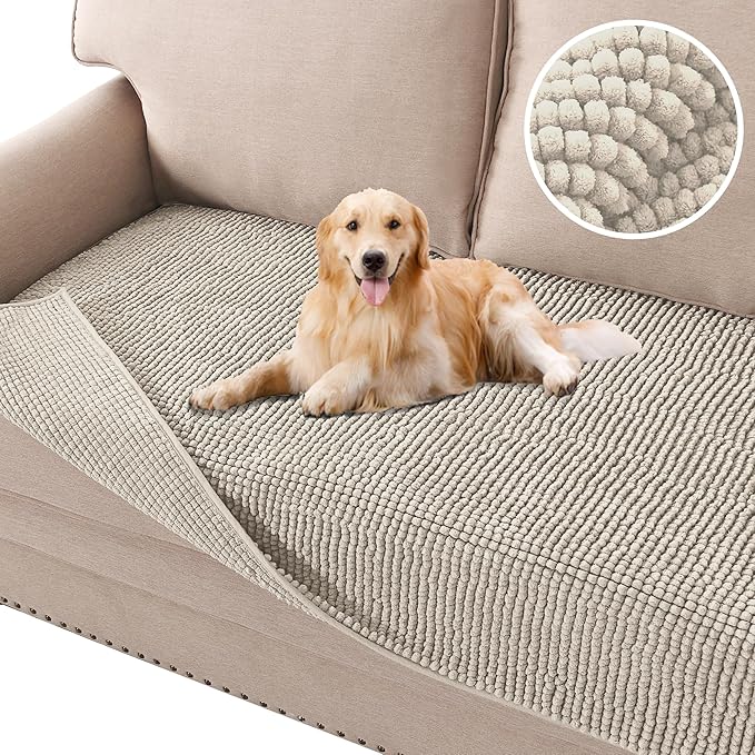 H.VERSAILTEX Plush Chenille Dog Bed Cover Thick Soft Loveseat Cover by HVERSAILTEX