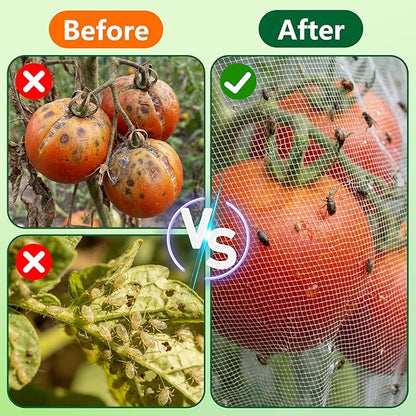 4 Pcs Garden Bird Netting for Round Plant Cage, Tomato Trellis Insect Bird - Image 4