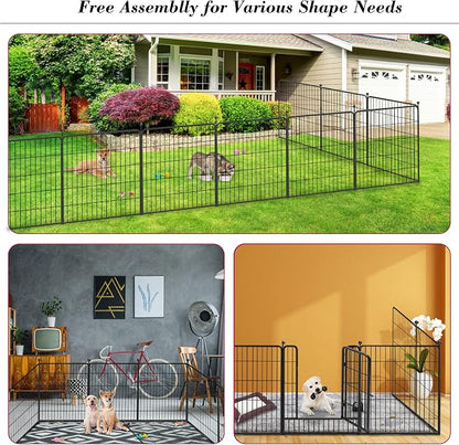 Dog Playpen 32 inch 28 Panels Indoor Outdoor Dog Pen - Image 8