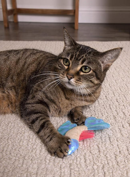 Petlinks Batty Beta Fish Crinkle Catnip Cat Toy - Image 4