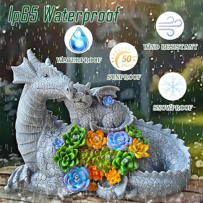 Dragon Solar Garden Statues Outdoor Decoration - Image 9