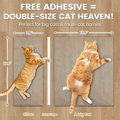 Cat Scratching Board, Large Wide Corrugate Cat Scratcher - Image 7