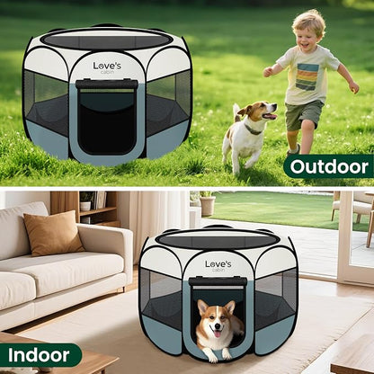 Love's cabin Pet Puppy Dog Playpen, Small Dog Tent Crates Cage Indoor/Outdoor - Image 7