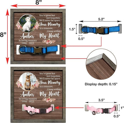 Personalized Pet Loss Gifts Dog Picture Collar Frame Pet Remembrance Memorial - Image 3