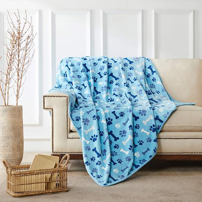 Allisandro Luxurious Dog Blanket, 350 GSM Super Fuzzy Microplush Fleece Pet - Image 5
