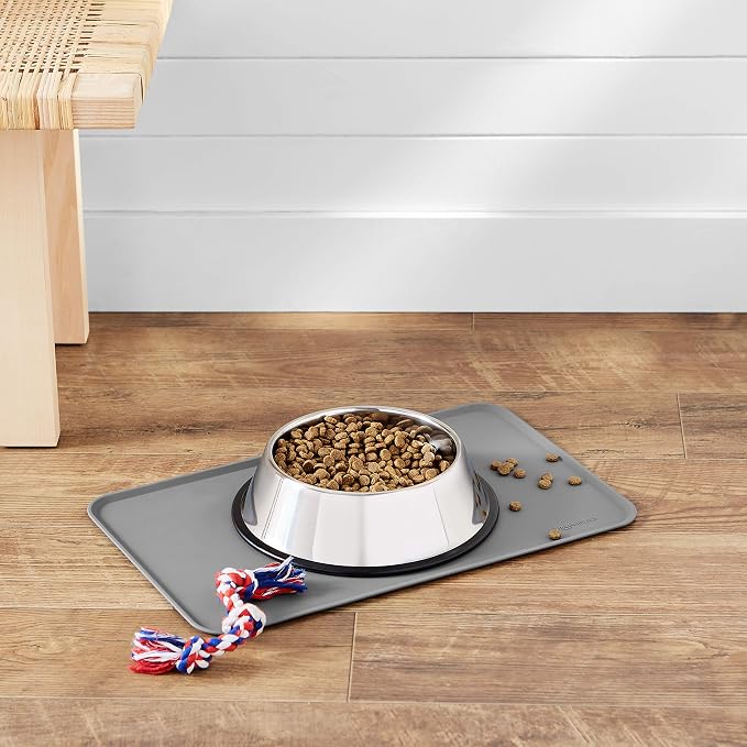 Amazon Basics Waterproof Non-Slip Silicone Pet Feeding Mat - Image 5
