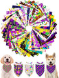 PET SHOW 50 Pack Mardi Gras Dog Bandanas Bulk by PETSHOW