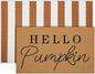 Tinideya 2 Pcs Fall Door Mat Thanksgiving Hello Pumpkin Welcome Non Slip Coir by Tinideya