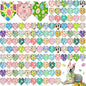 Sanwuta 120 Pcs Easter Dog Bandanas Bulk Rabbits Patterns Bandanas by Sanwuta