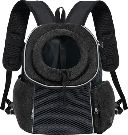 PetAmi Dog Front Carrier Backpack, Ventilated Adjustable Dog Pet Cat Chest - Image 2