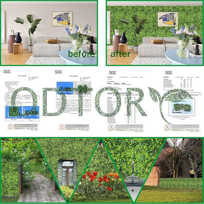 Artificial Plant Wall Roll: 72 X144 in UV-Anti Ivy Privacy Fence Screen Faux - Image 6