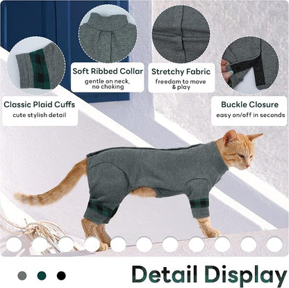 PUMYPOREITY Easy-On Cat Shirt, Soft Stretchy Cat Sweater - Image 2