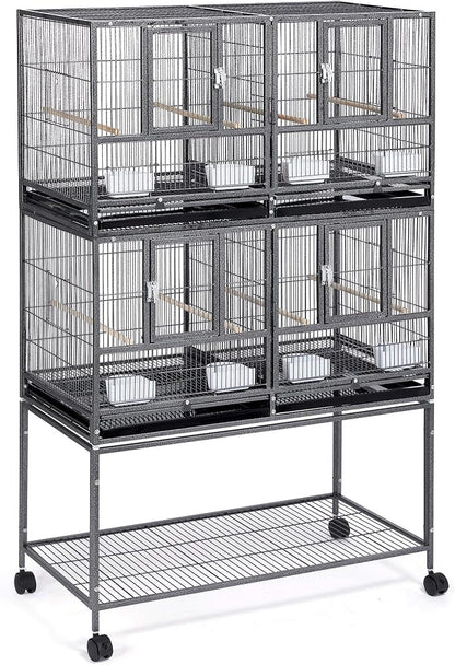 Yaheetech Stackable Divided Breeder Breeding Parakeet Bird Cage by Yaheetech