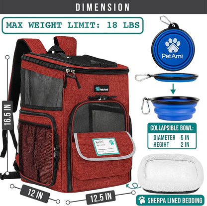 PetAmi Dog Backpack Carrier, Airline Approved Cat Backpacks - Image 6
