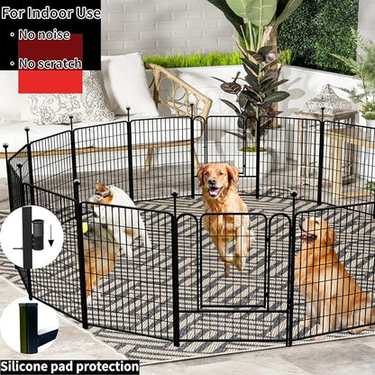 Dog Playpen Outdoor for Medium/Large Dogs 36'' High, 4 Add-on Heavy Duty Dog - Image 2