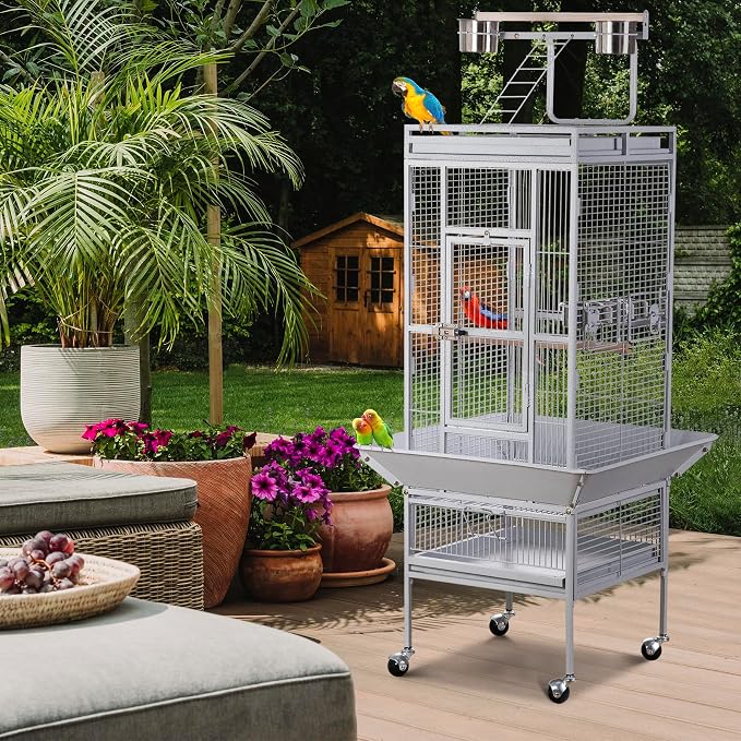 SUPER DEAL PRO 61-inch 2in1 Large Bird Cage - Image 2