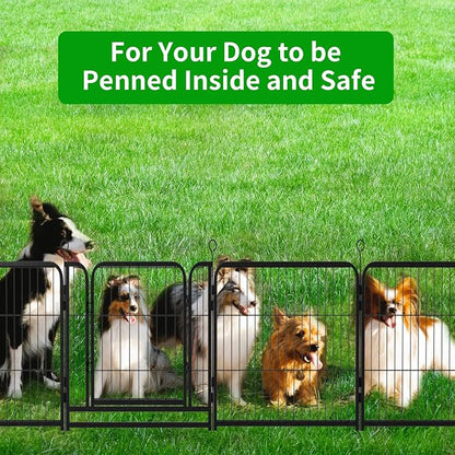 Puppy Playpen 8 Panels Small Dog Fence Outdoor Indoor Use 24" Height Anti-Rust - Image 5
