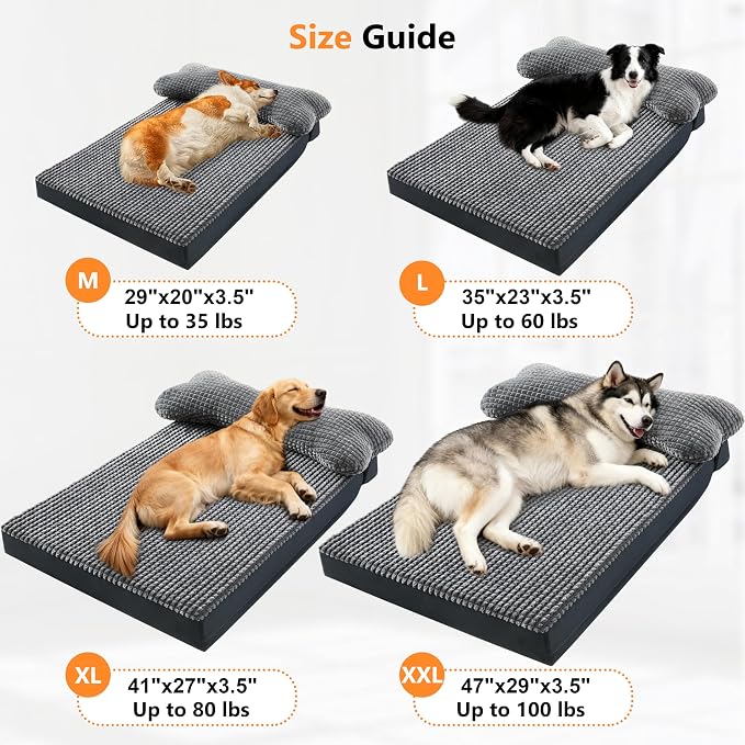 KISYYO Orthopedic Dog Beds for Extra Large Dogs - Image 4