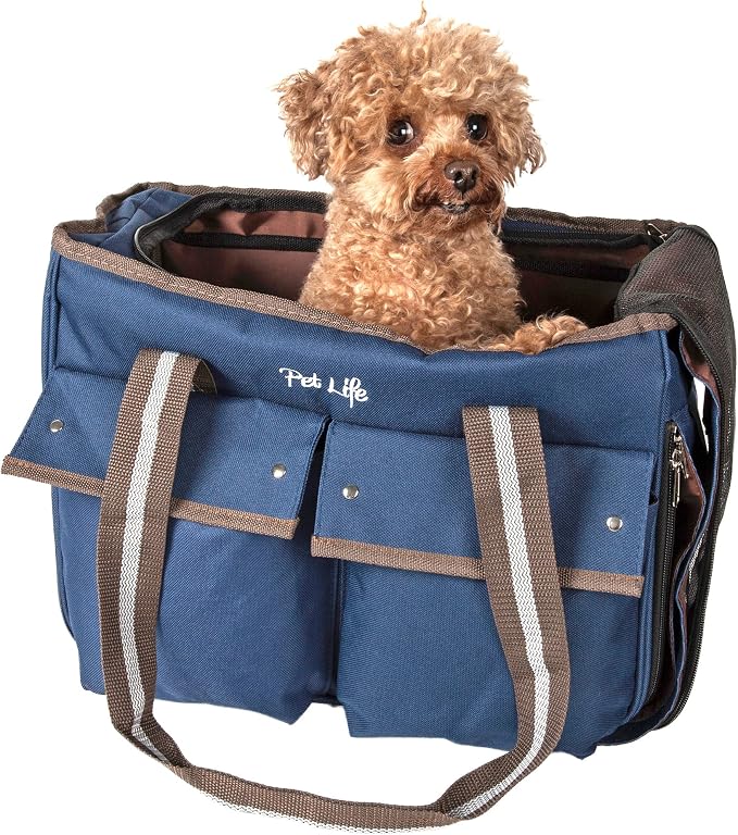 Pet Life ® Dual-Pocketed Fashion Airline Approved Pet Carrier - Image 4