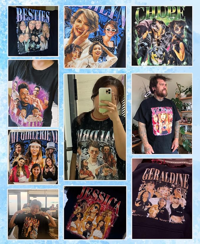 Custom Bootleg Rapper Graphic Tees Shirt – Retro 90s Vintage Style, - Image 4