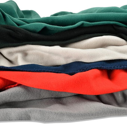 Fleece Throw Blankets Solid Lightweight Warm Soft Cozy Pet-Friendly - Image 3