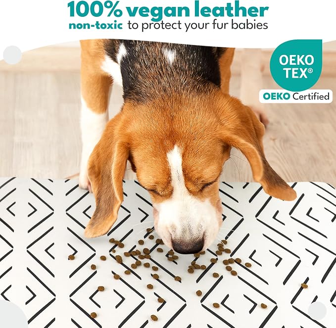 NALALAS Dog Mat for Food and Water, Cat Feeding Mat | Waterproof Dog Bowl Mat | - Image 7