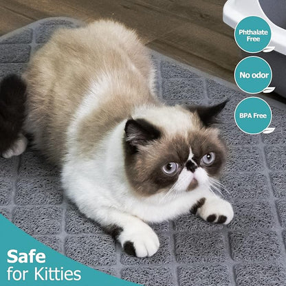 Cat Litter Mat Litter Trapping Mat, Less Waste Cat Litter Box Mat, Soft on - Image 7