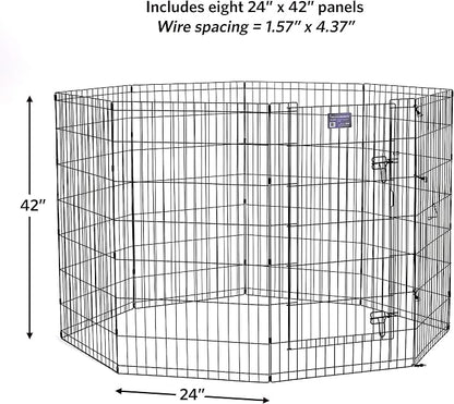 MidWest Homes for Pets Folding Metal Dog Exercise Pen, Indoor/Outdoor Playpen - Image 6