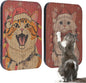 2 Packs Art Cat Wall-Mountable Scratching Board 16.7x11x1 Inch Cat Wall Scratch by LESISSMER