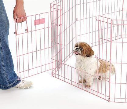 MidWest Homes for Pets Folding Metal Puppy / Dog Exercise Pen, Indoor/Outdoor - Image 2