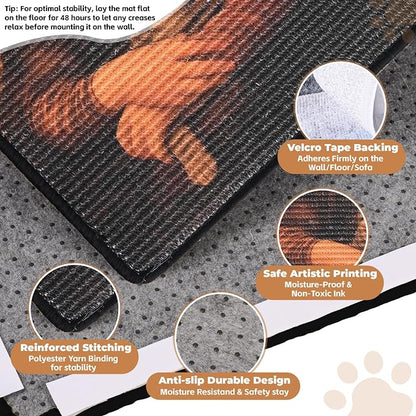 Sisal Cat Scratcher Mat, Cat Wall Scratcher - Image 3