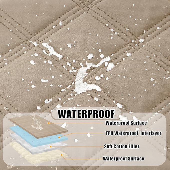 Smiry Waterproof Dog Bed Cover Blanket 52x82, Soft Reversible Pet Blanket - Image 2