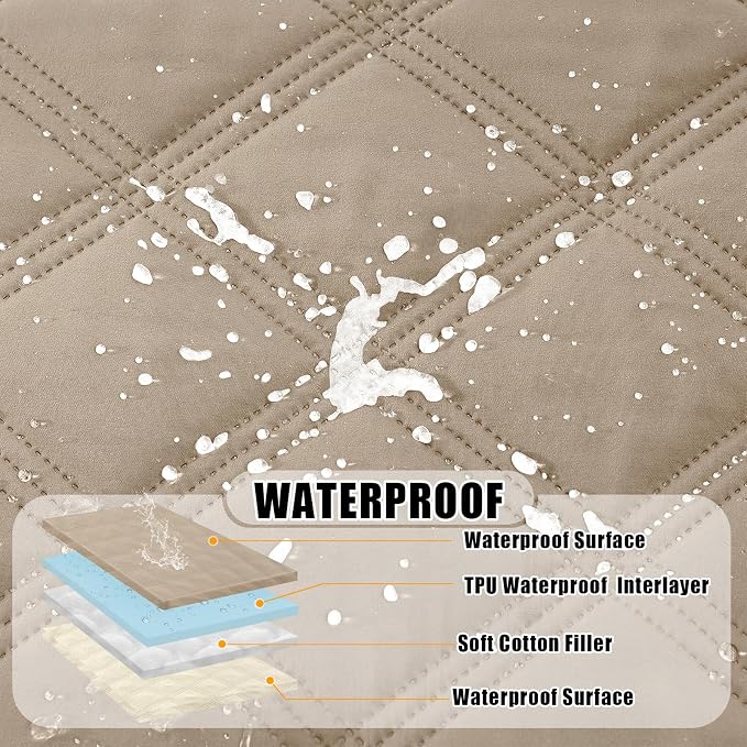 Smiry Waterproof Dog Bed Cover Blanket 68x82, Soft Reversible Pet Blanket - Image 2
