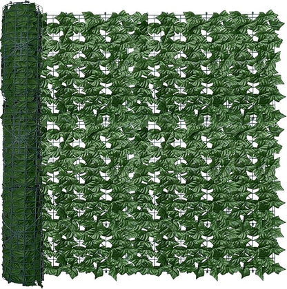 Artificial Fence Privacy Screen: 4FT x 20FT UV-Anti Faux Greenery Backdrop Ivy by ODTORYHOME