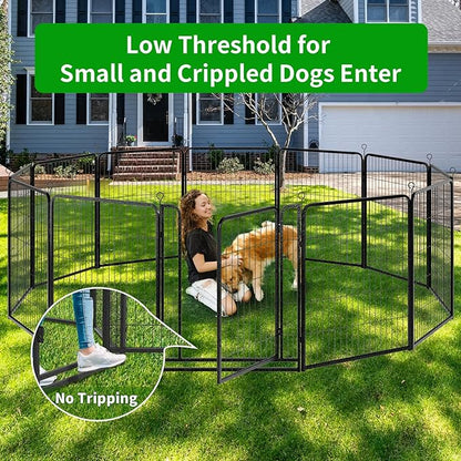 Dog Playpen Outdoor Extra Wide 24 Piece Panels Heavy Duty Dog Fence 40" Height - Image 3