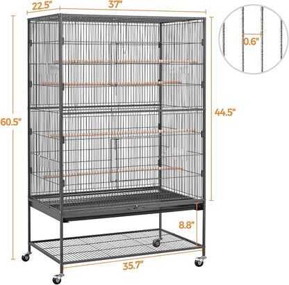 Topeakmart X-Large Parrot Cage Bird Cage - Image 3
