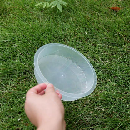 Plastic Round Bird Feeder Bowl and Metal Round Bird Feeder Tray, Wild Birds - Image 5