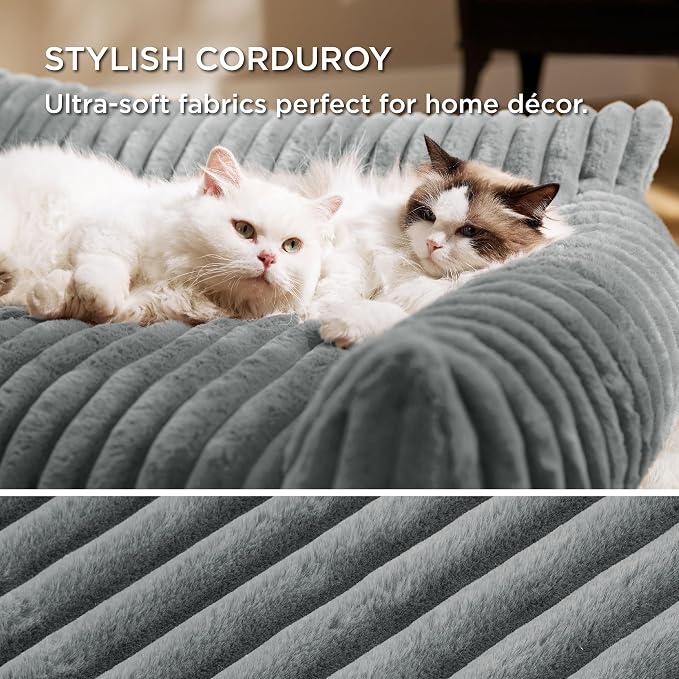 Bedsure ComfyFleece™ Cute Cat Couch - Image 4