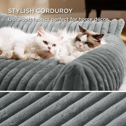 Bedsure ComfyFleece™ Cute Cat Couch - Image 4