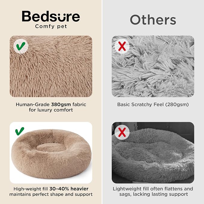 Bedsure Calming Dog Bed for Small Dogs - Image 3